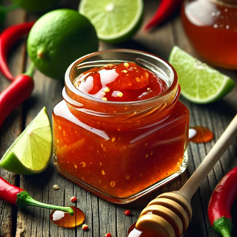Sweet and sour lime chili sauce served