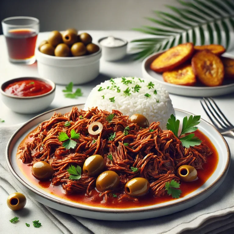 Ropa Vieja served Cuban style