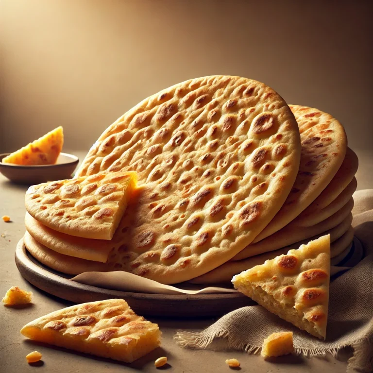 Freshly baked Bhakri Indian Flatbread